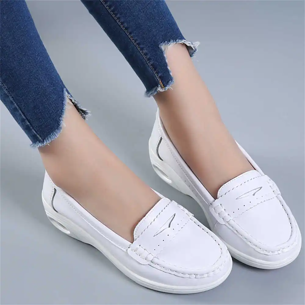 Streetwear Brand Ideas - Thick Sole Slipon White Trainers For