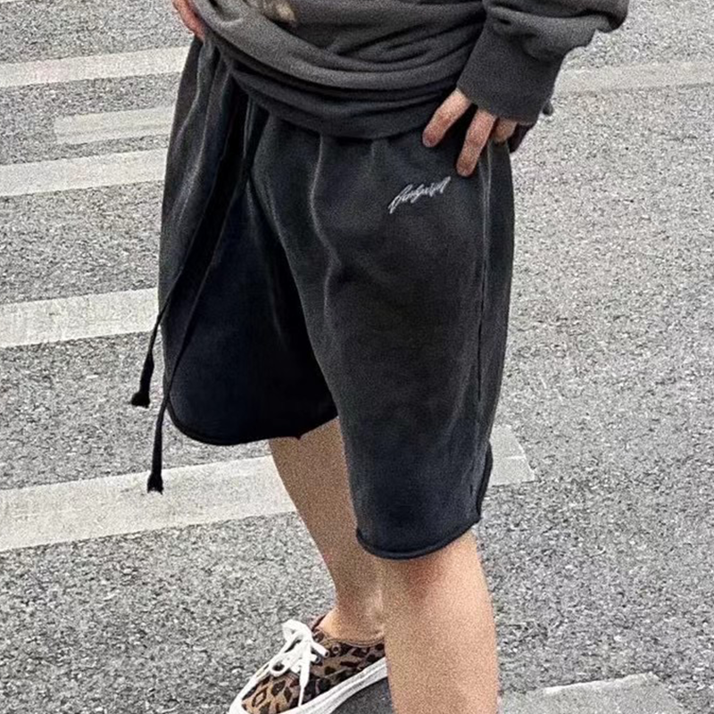 Streetwear Brand Logos - Ask Askurryself Embroidered Logo Men's Loose