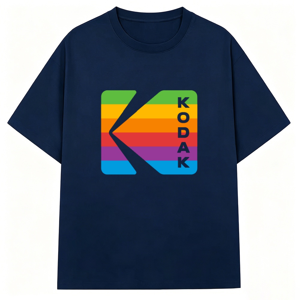 Streetwear Brand Logos - Kodak Rainbow Stripe Vertical Letter K