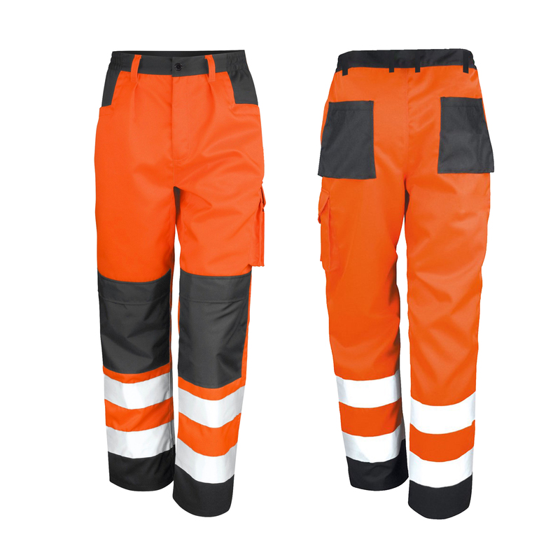 Corteiz Cargo Pant - High Visibility Reflective Pants Elastic Waist