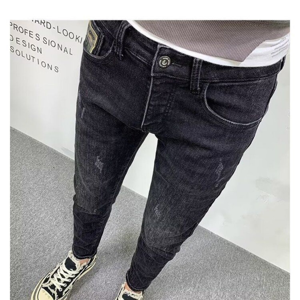 New Fashion Spring Autumn Men' - Streetwear Brand Jeans บทวิจารณ์และราคา