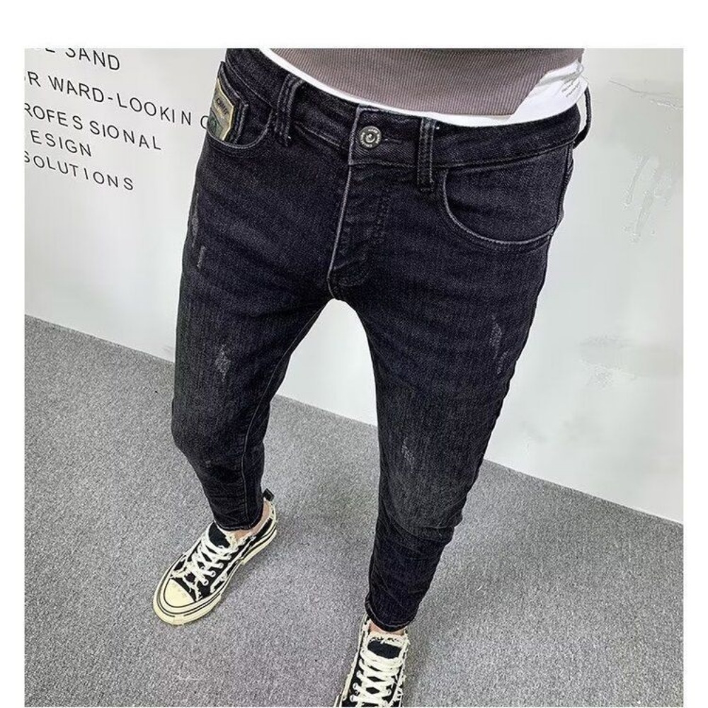 New Fashion Spring Autumn Men' - Streetwear Brand Jeans บทวิจารณ์และราคา