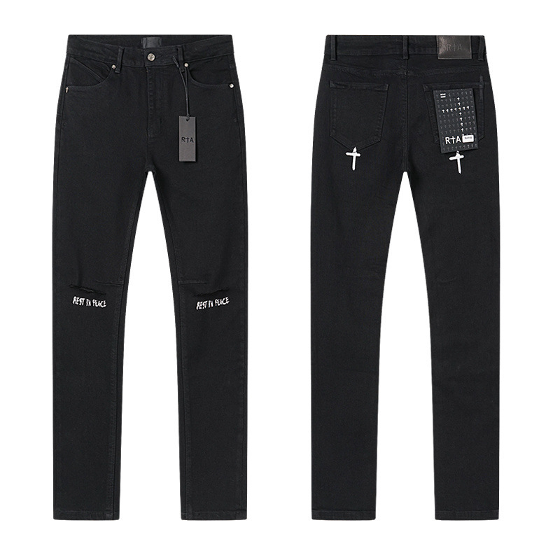 RTA Brand Men's Slim Fit Paint - Streetwear Brand Jeans บทวิจารณ์และราคา