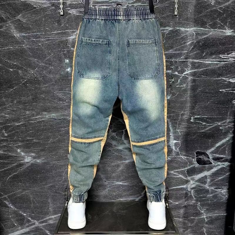 2024 New Harem Pants Spliced C - Streetwear Brand Jeans บทวิจารณ์และราคา