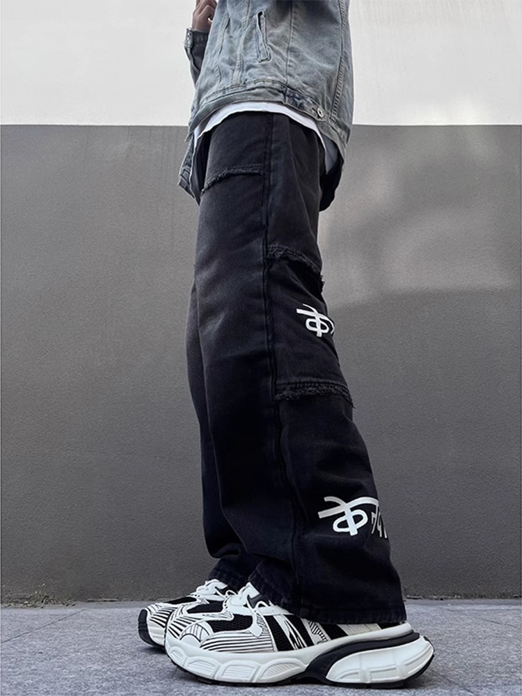 American Vibe Print Men's Jean - Streetwear Brand Jeans บทวิจารณ์และราคา