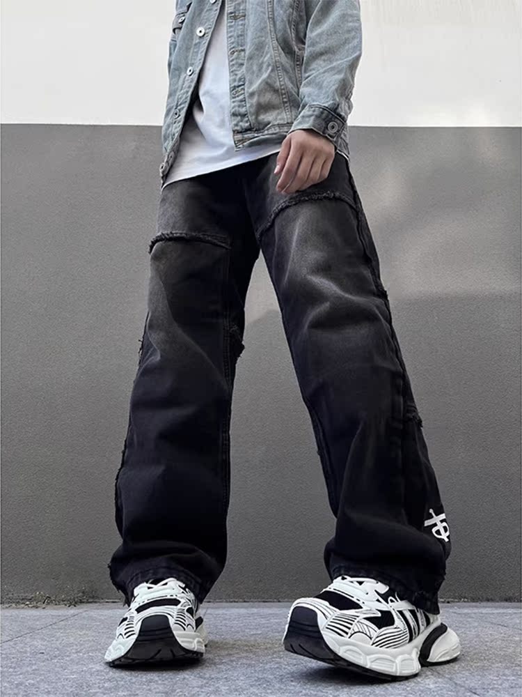 American Vibe Print Men's Jean - Streetwear Brand Jeans บทวิจารณ์และราคา