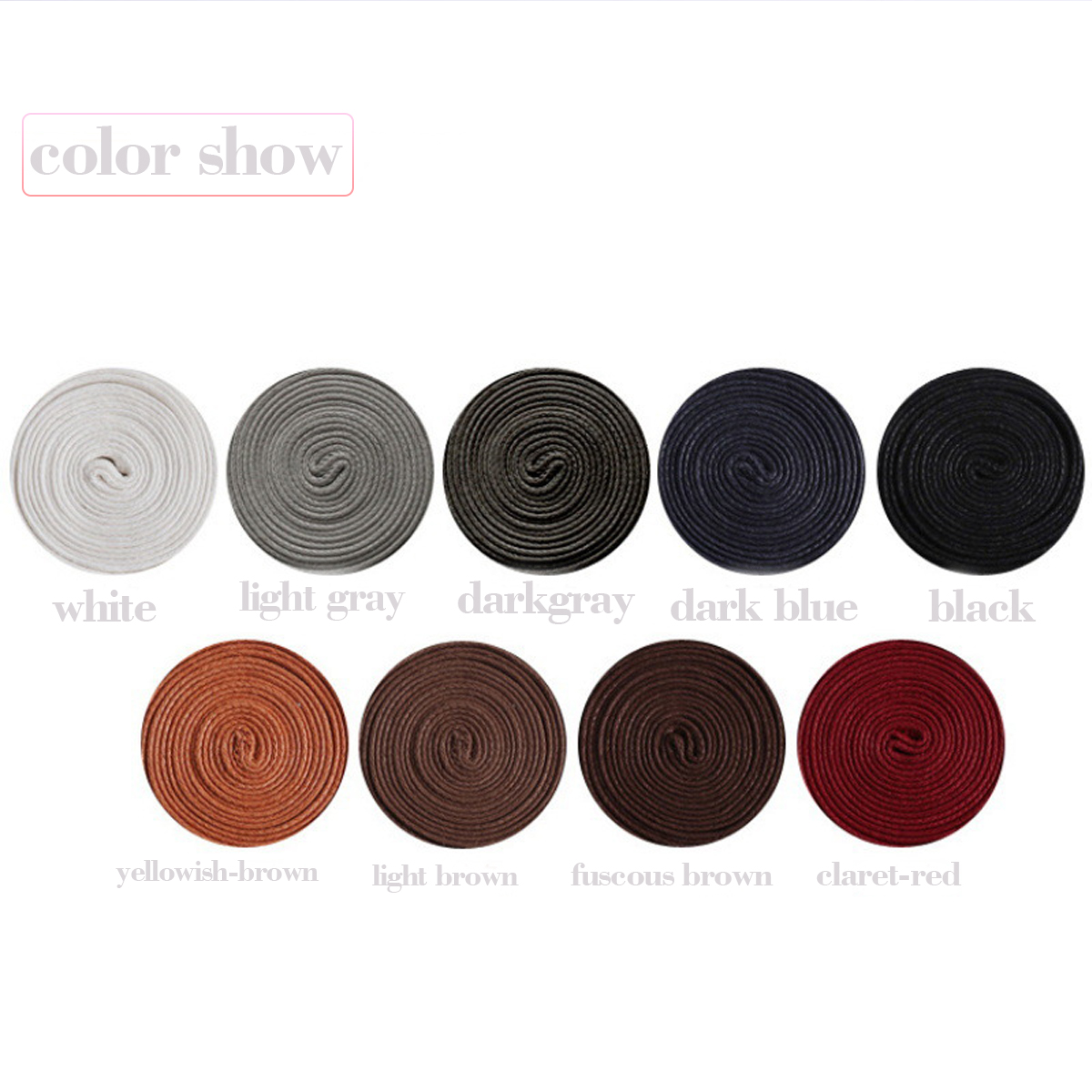 1 Pair Waxed Shoelaces Leather - Travis Scott Lace บทวิจารณ์และราคา
