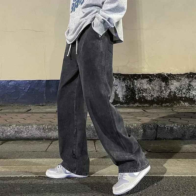 New Streetwear Loose Jeans Men - Streetwear Brand Jeans บทวิจารณ์และราคา