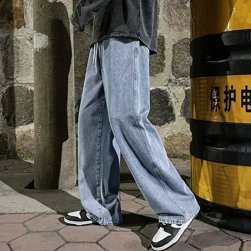 New Streetwear Loose Jeans Men - Streetwear Brand Jeans บทวิจารณ์และราคา