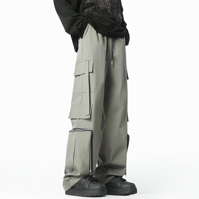 Fashion Men Cargo Pants Loose  - Streetwear Brand China บทวิจารณ์และราคา