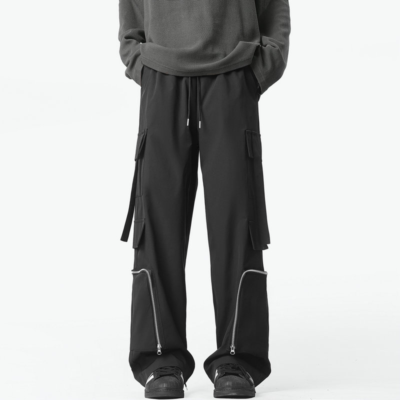 Fashion Men Cargo Pants Loose  - Streetwear Brand China บทวิจารณ์และราคา