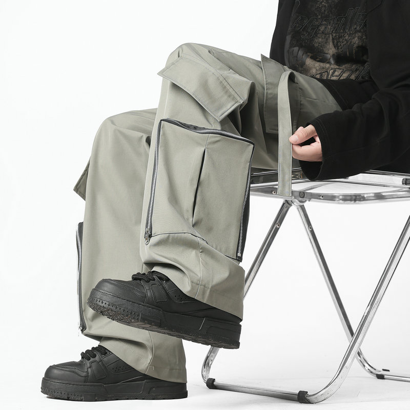 Fashion Men Cargo Pants Loose  - Streetwear Brand China บทวิจารณ์และราคา