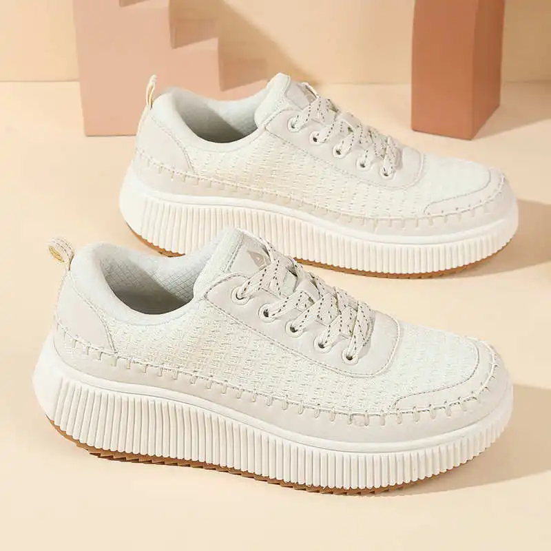 Brown Shoes Woman Flats Autumn - Streetwear Brand Drops บทวิจารณ์และราคา