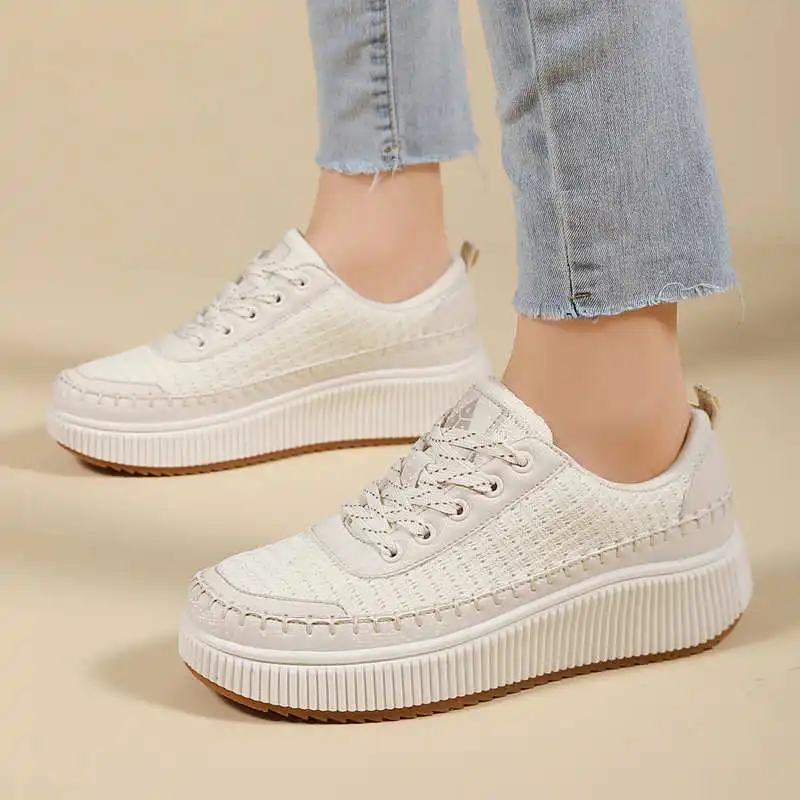Brown Shoes Woman Flats Autumn - Streetwear Brand Drops บทวิจารณ์และราคา
