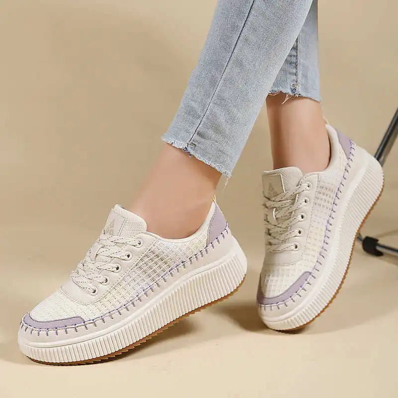 Brown Shoes Woman Flats Autumn - Streetwear Brand Drops บทวิจารณ์และราคา