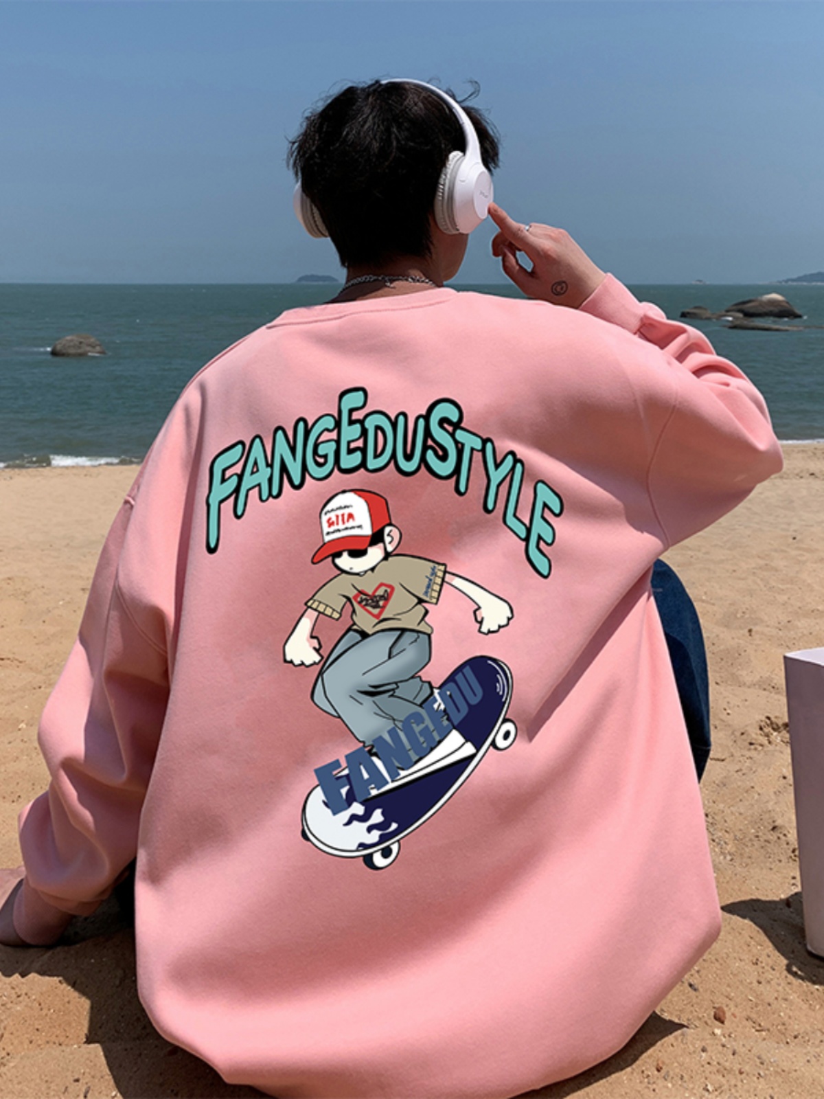 Pink West Coast Oversize Hoodi - Streetwear Brand Drops บทวิจารณ์และราคา
