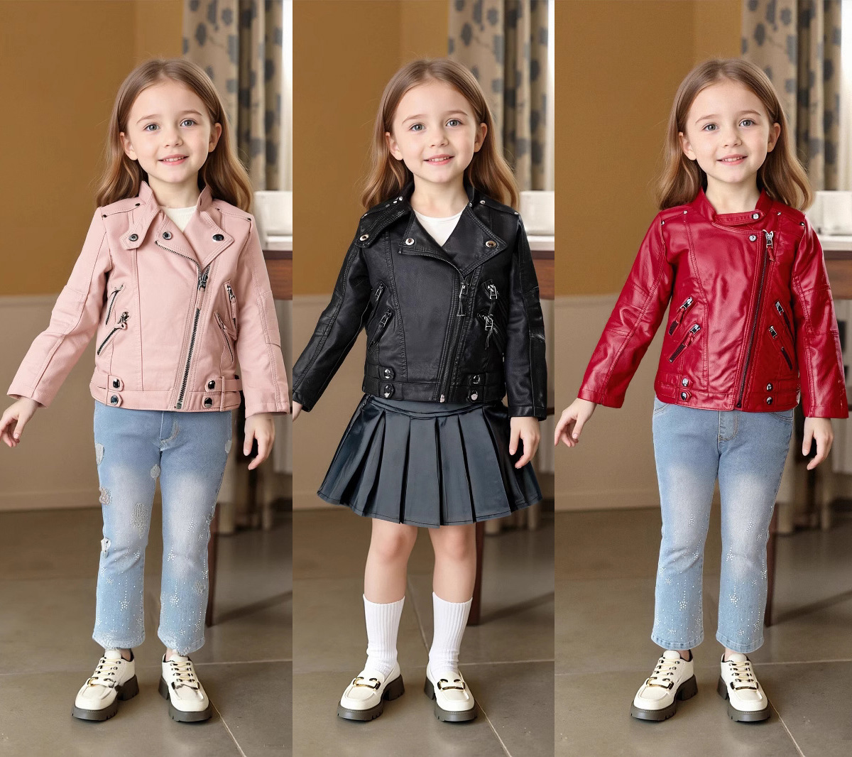 2-12Y Girls Christmas Pink Red - Streetwear Brand Red Logo บทวิจารณ์และราคา