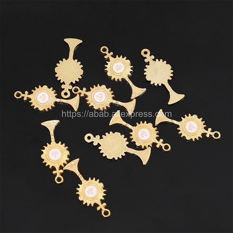 10 Pieces / Religious Gilded J - Streetwear Brand Accessories บทวิจารณ์และราคา