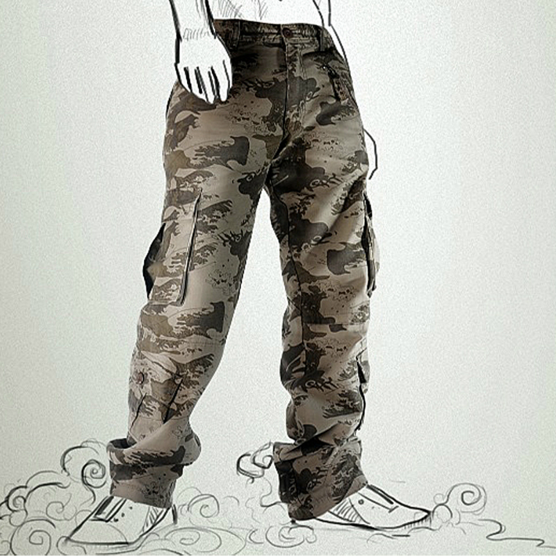 Men Cargo Pants Camouflage Tro - Corteiz Cargo Pant บทวิจารณ์และราคา