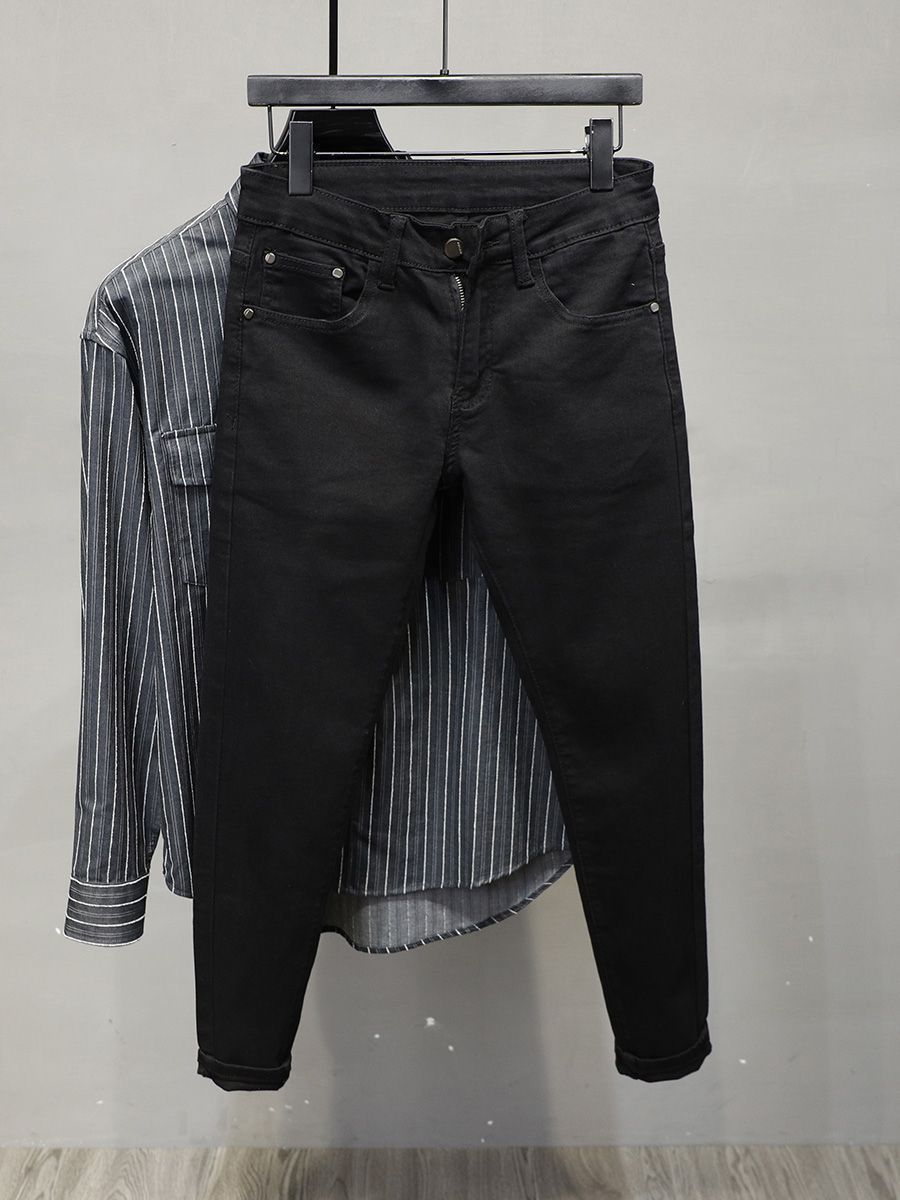 Luxury Brand Men Jeans Men's B - Streetwear Brand Jeans บทวิจารณ์และราคา