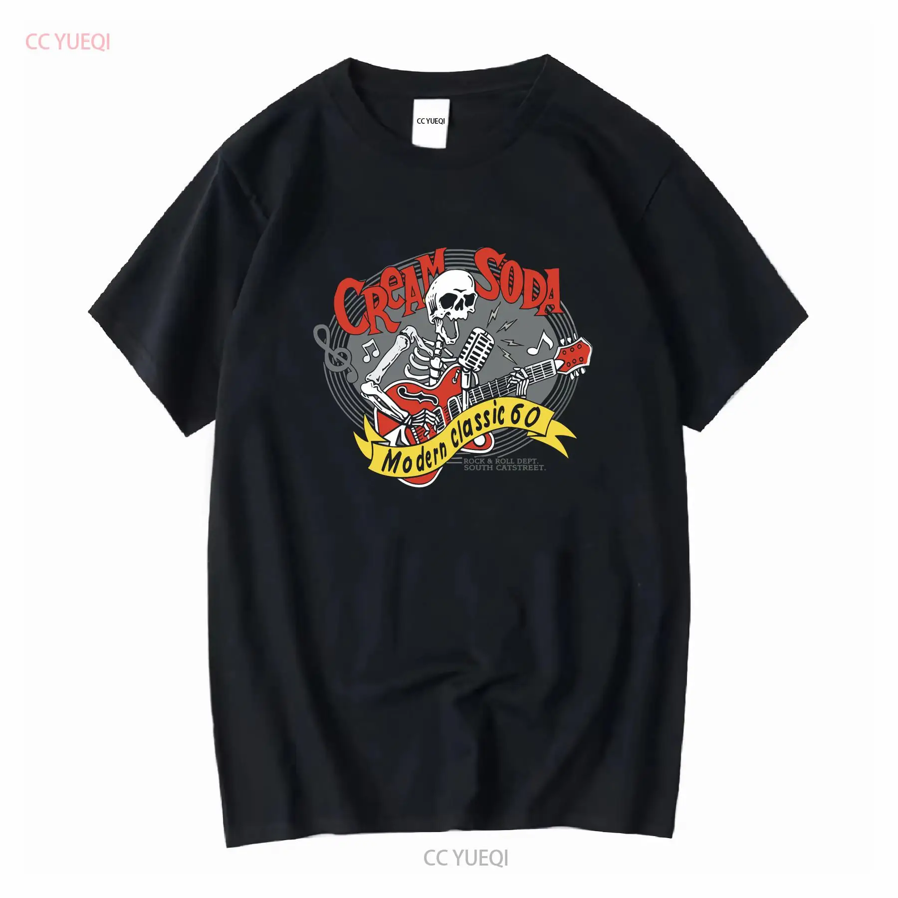 Cream Soda Rock Roll T shirt J - Streetwear Brand China บทวิจารณ์และราคา