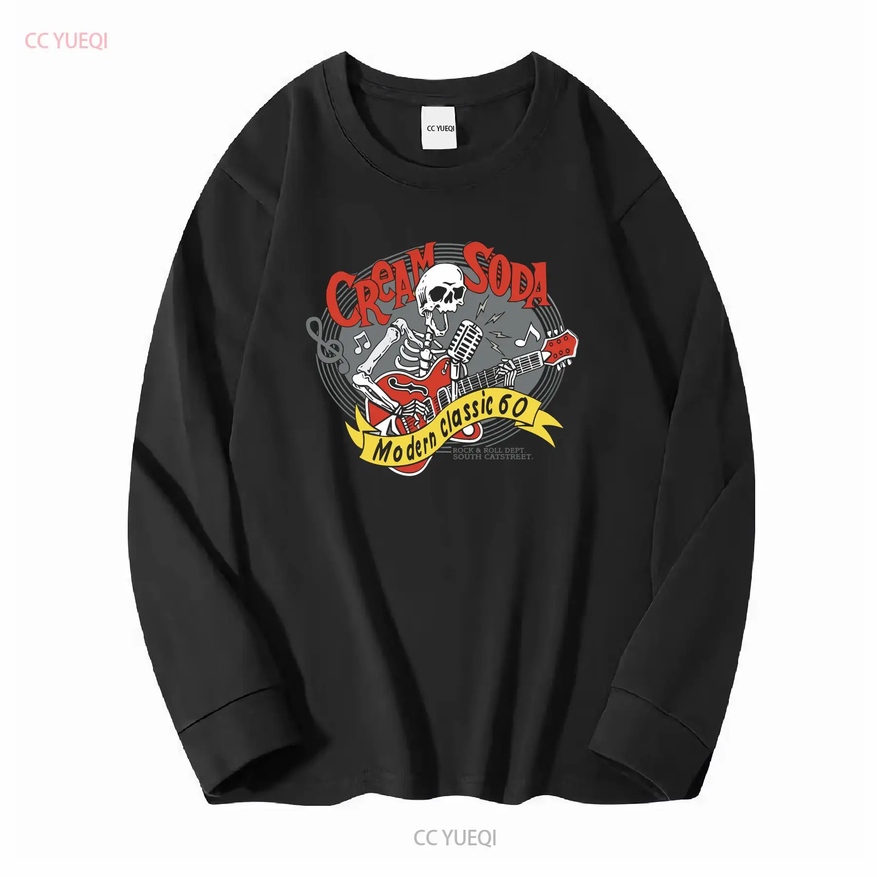 Cream Soda Rock Roll T shirt J - Streetwear Brand China บทวิจารณ์และราคา