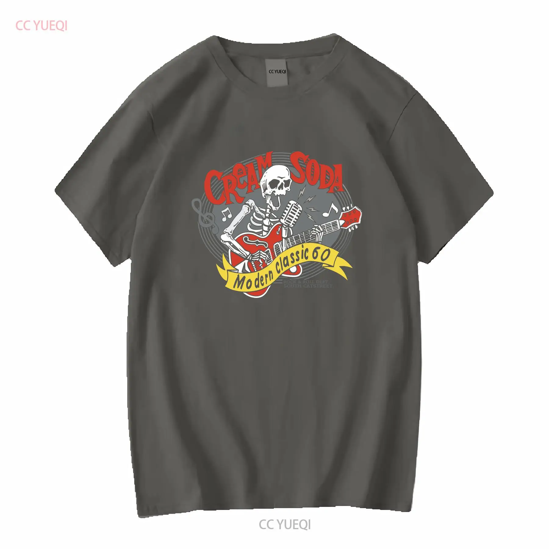 Cream Soda Rock Roll T shirt J - Streetwear Brand China บทวิจารณ์และราคา