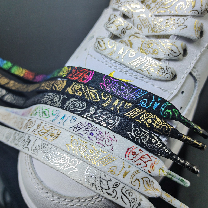 NEW 1Pair Gilding Flat Shoelac - Travis Scott Lace บทวิจารณ์และราคา